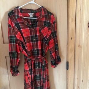 Duluth Trading flannel dress